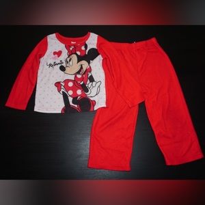 Disney junior Minnie Mouse Red Kids Pajamas